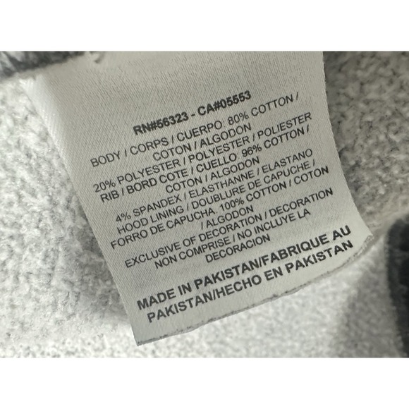 Vintage Nike Jacket Hoodie Men's XL Gray Full Zip 341573-071 Fleece Swoosh Logo - Picture 7 of 11